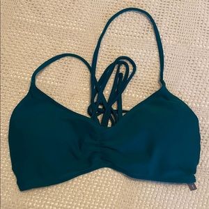 Aerie teal bikini top